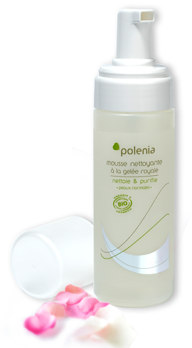 Mousse nettoyante et démaquillante à la gelée royale